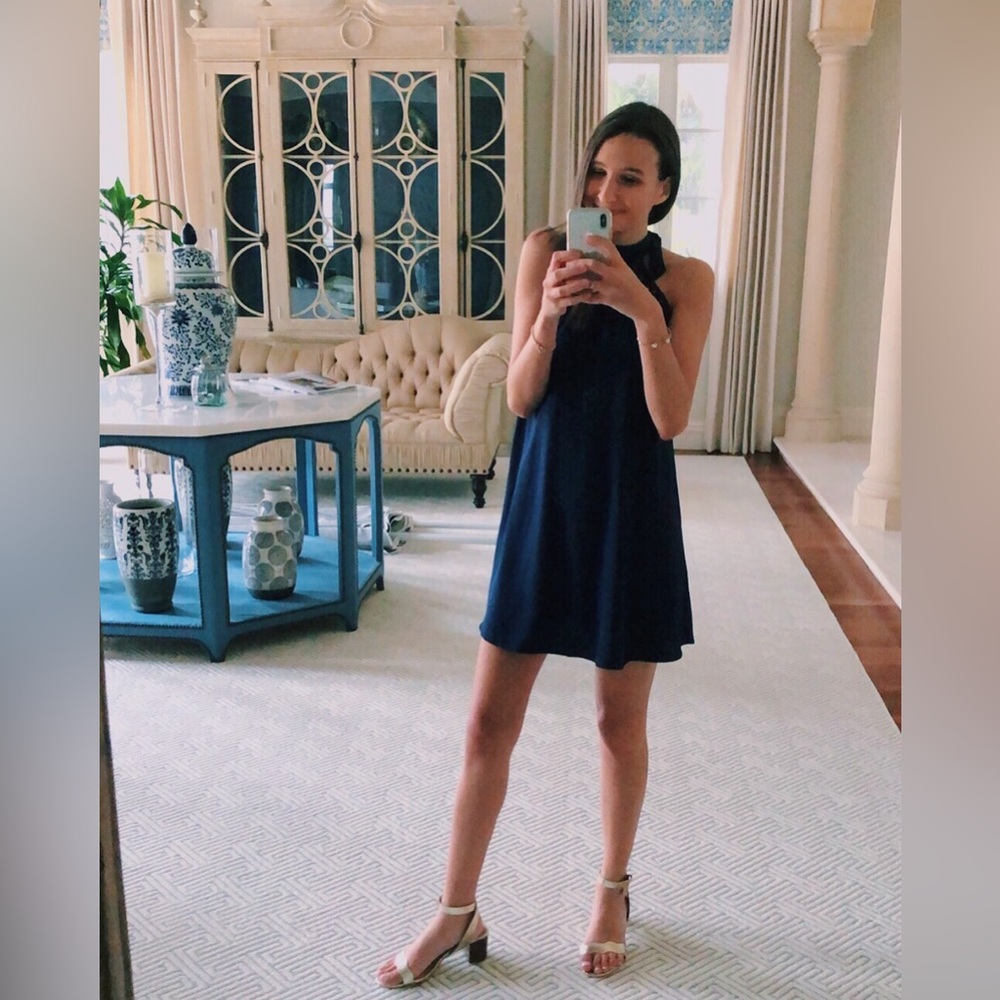 Lulus Navy Blue High Neck Women’s XS Mini Dress